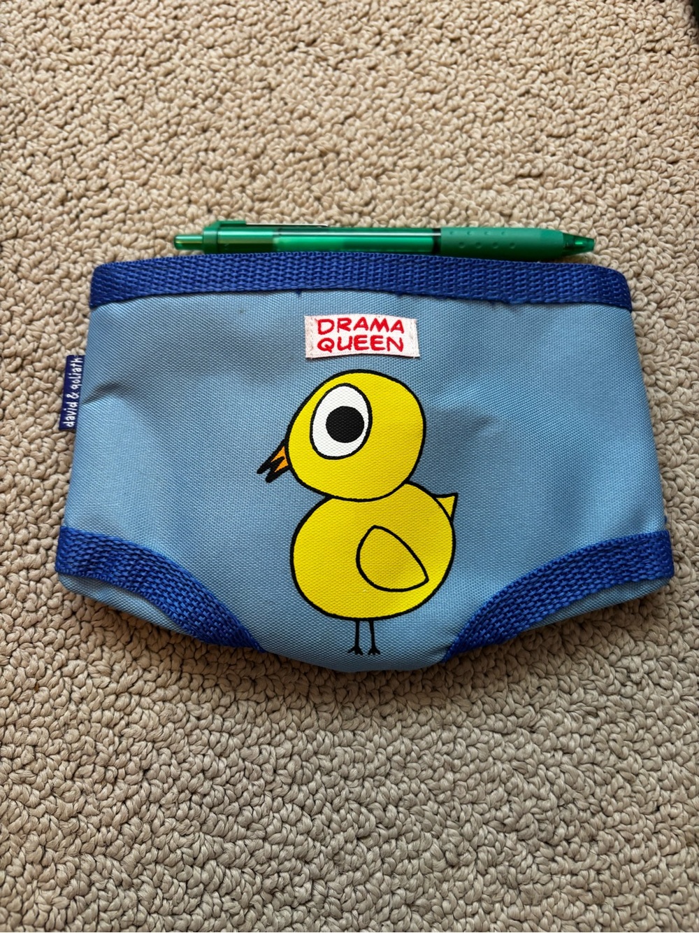 Vintage David and Goliath Briefs Zippered Pouch